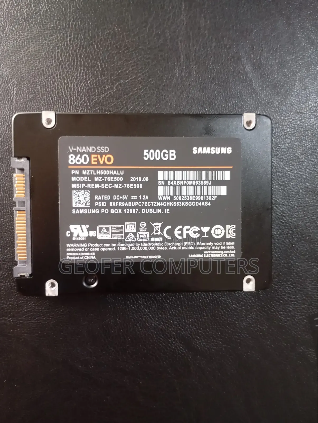 500 Evo Samsung SSD