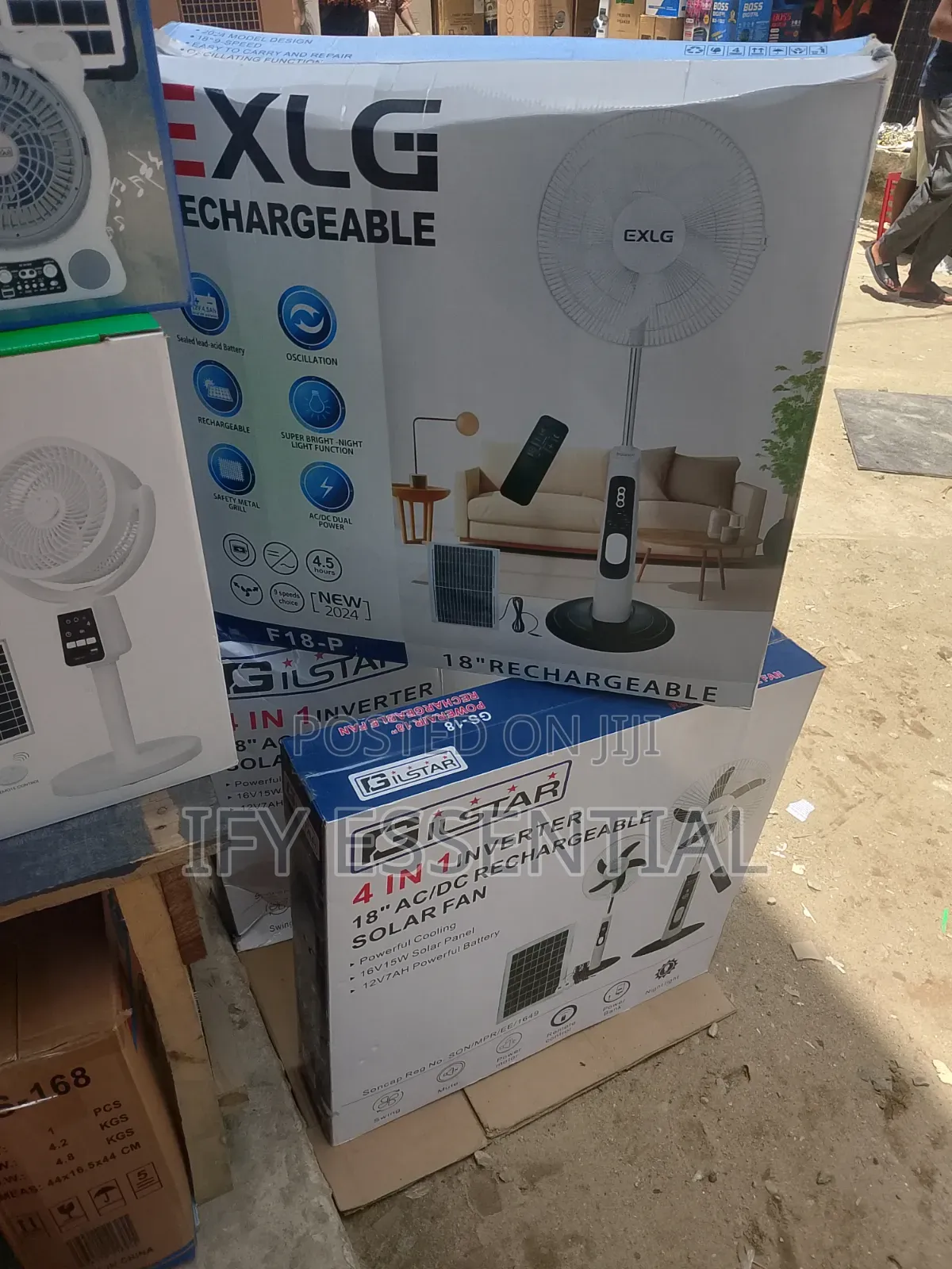 Rechargeable Solar Fan