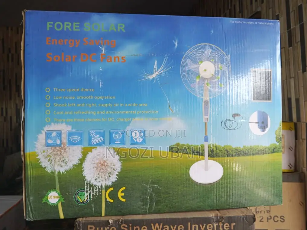 Foresolar 16" Rechargeable Solar Fan