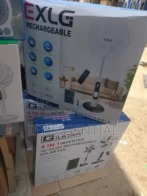 Rechargeable Solar Fan 18 Inches