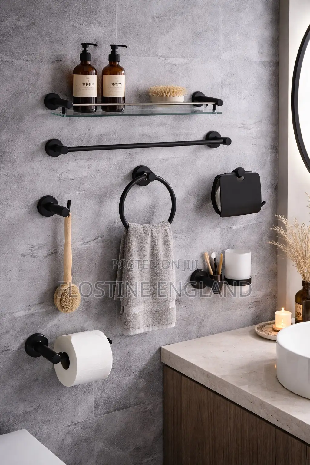 Black Towel Hangers