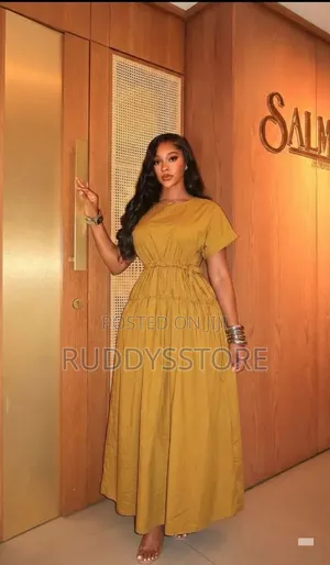 Yellow Mustard Maxi Dress