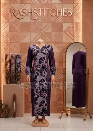 Stoned Ankara Combined With Plain Material