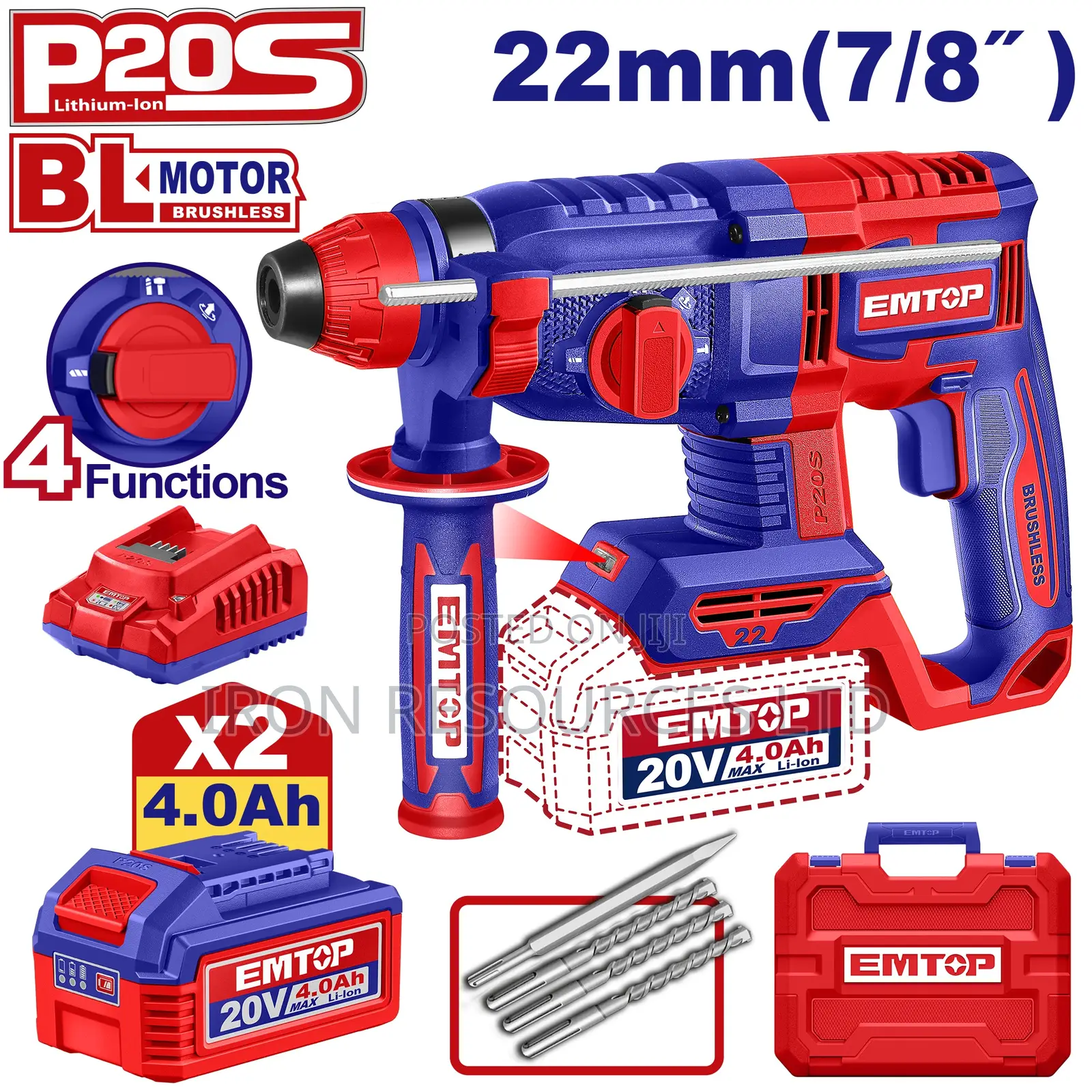 Cordless Rotary Hammer 22mm