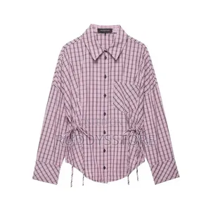 Minimalist Pink Luxe Satin Shirt