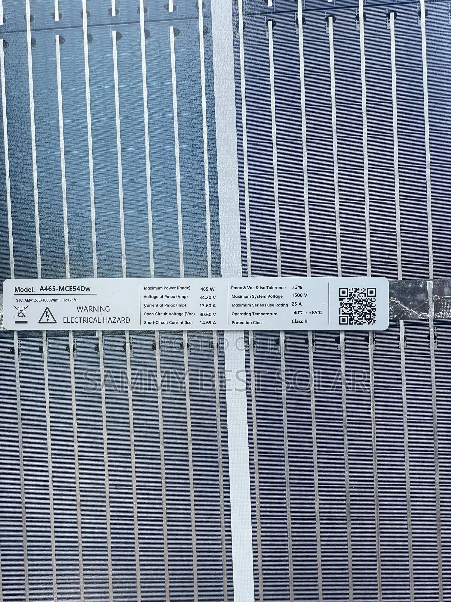 Mce 465watts Bifacial Solar Panel