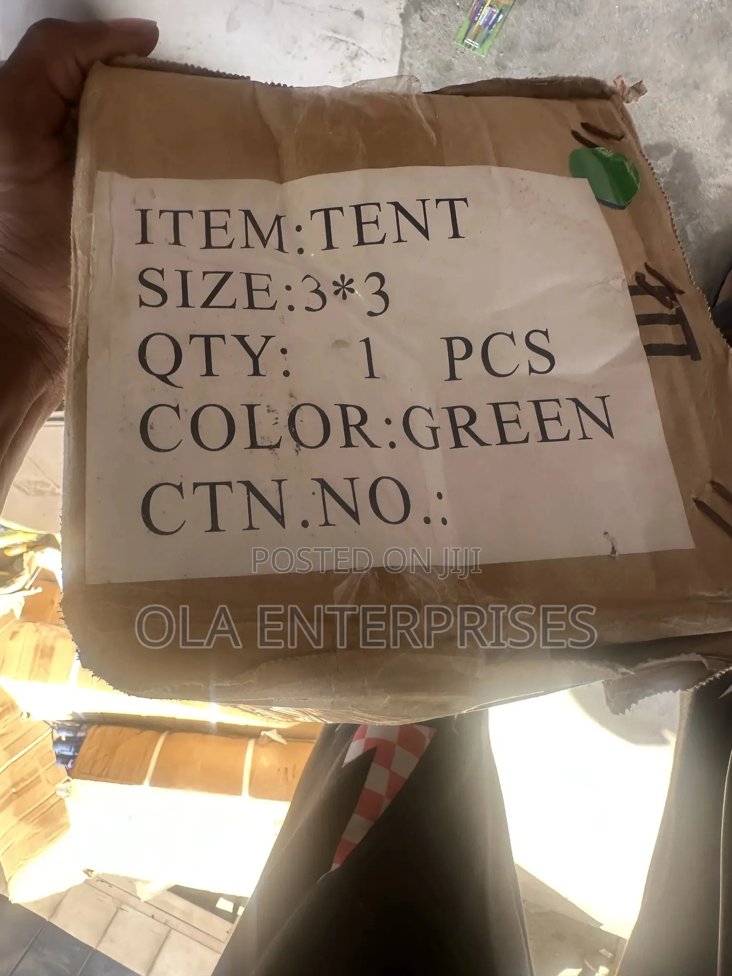 3x3 Meter Open Canopy Tent