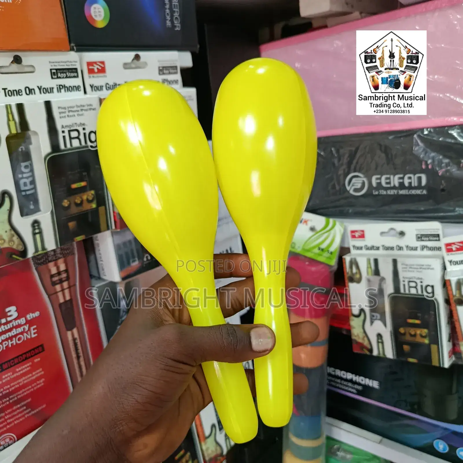 Original Plastic Maracas in Different Colors