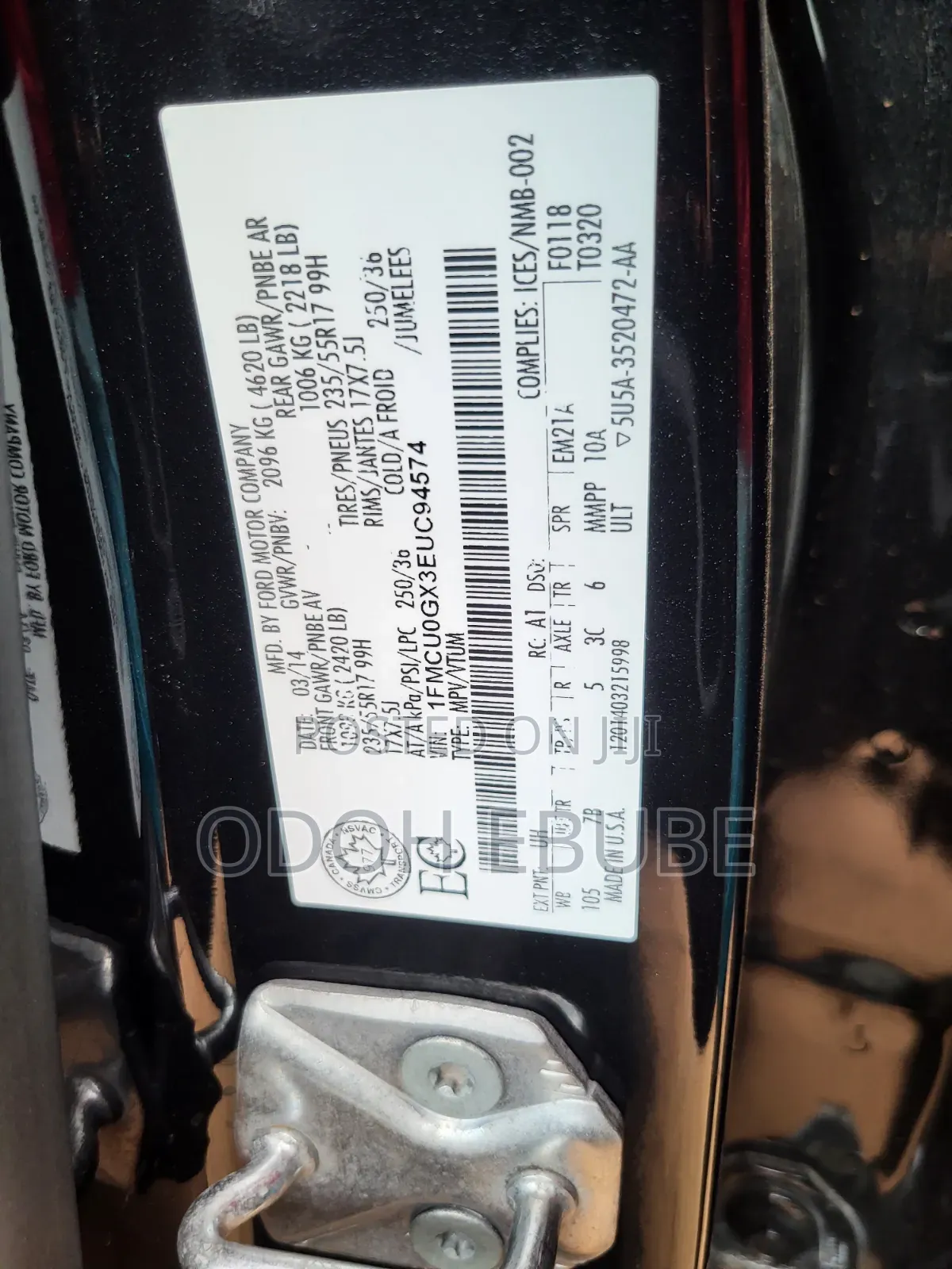 Ford Escape 2014 Black