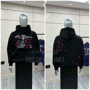 Designer Inspired Graphic Hoodie Oversized Star Print Hoodiestreetwear
