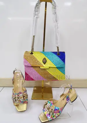 Italian Unique Classy Bag and Sandals Set Italian*Sizes* *38_43*