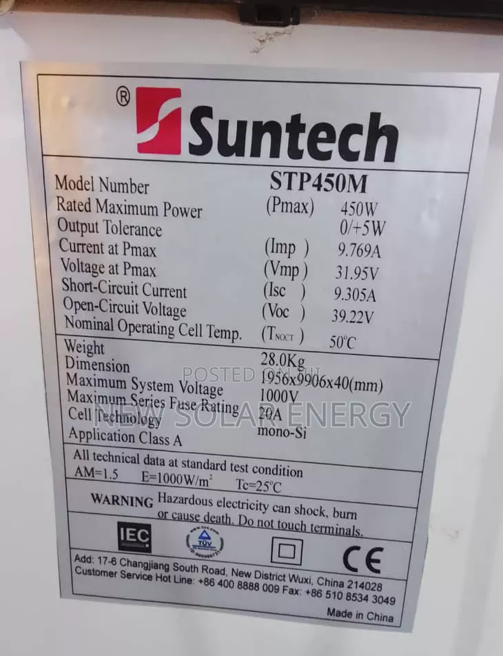 Suntech Solar Panels