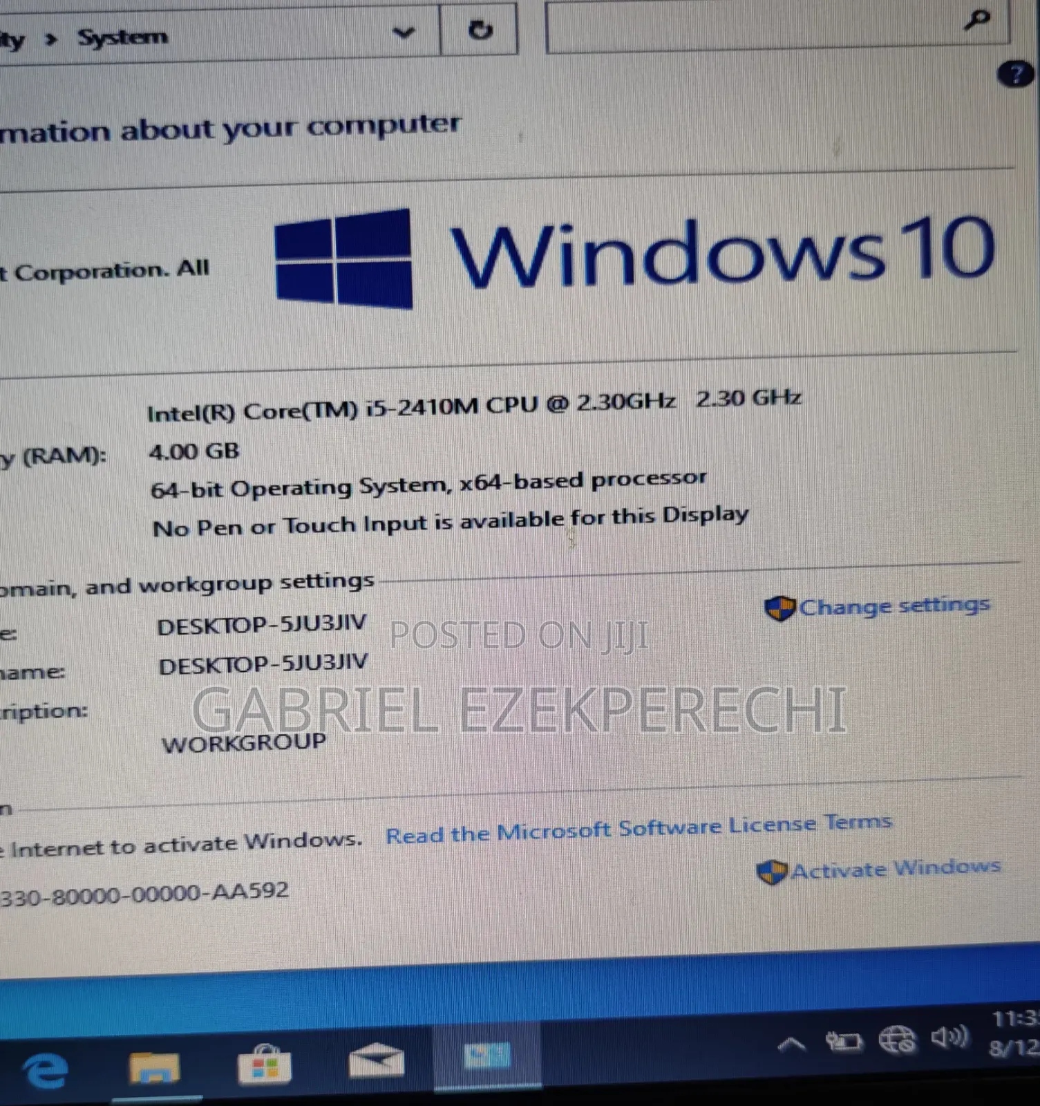 Laptop Asus P53E 4GB Intel Core i5 HDD 500GB