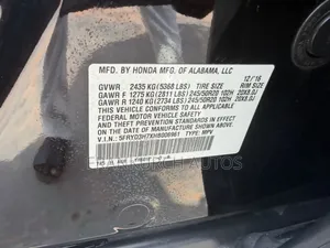 Acura MDX w/Advance Pkg FWD 2017 Matt Black