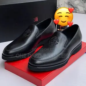 Roberto Cavalli Mens Leather Loafers