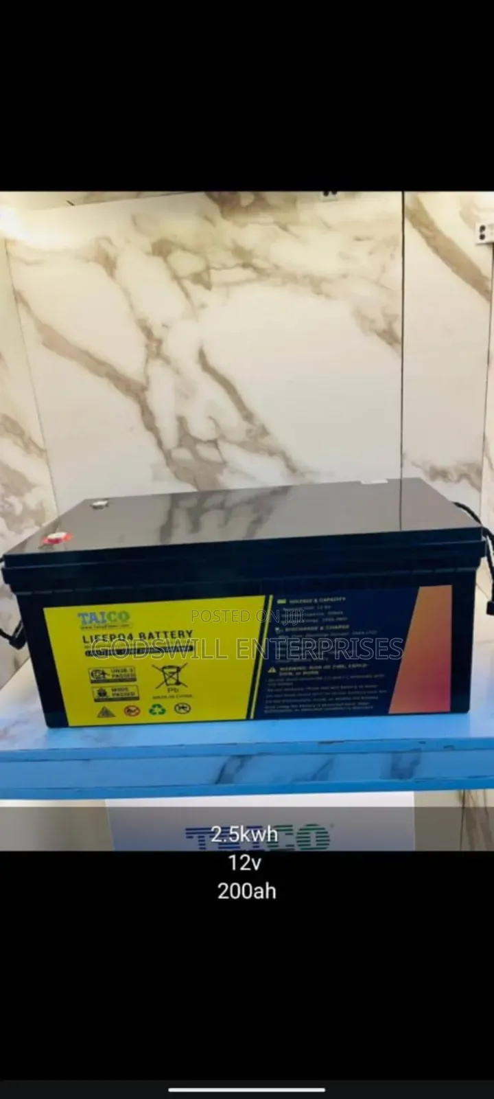 Taico 12.8v 200ah Lifepo4 Lithium Battery.
