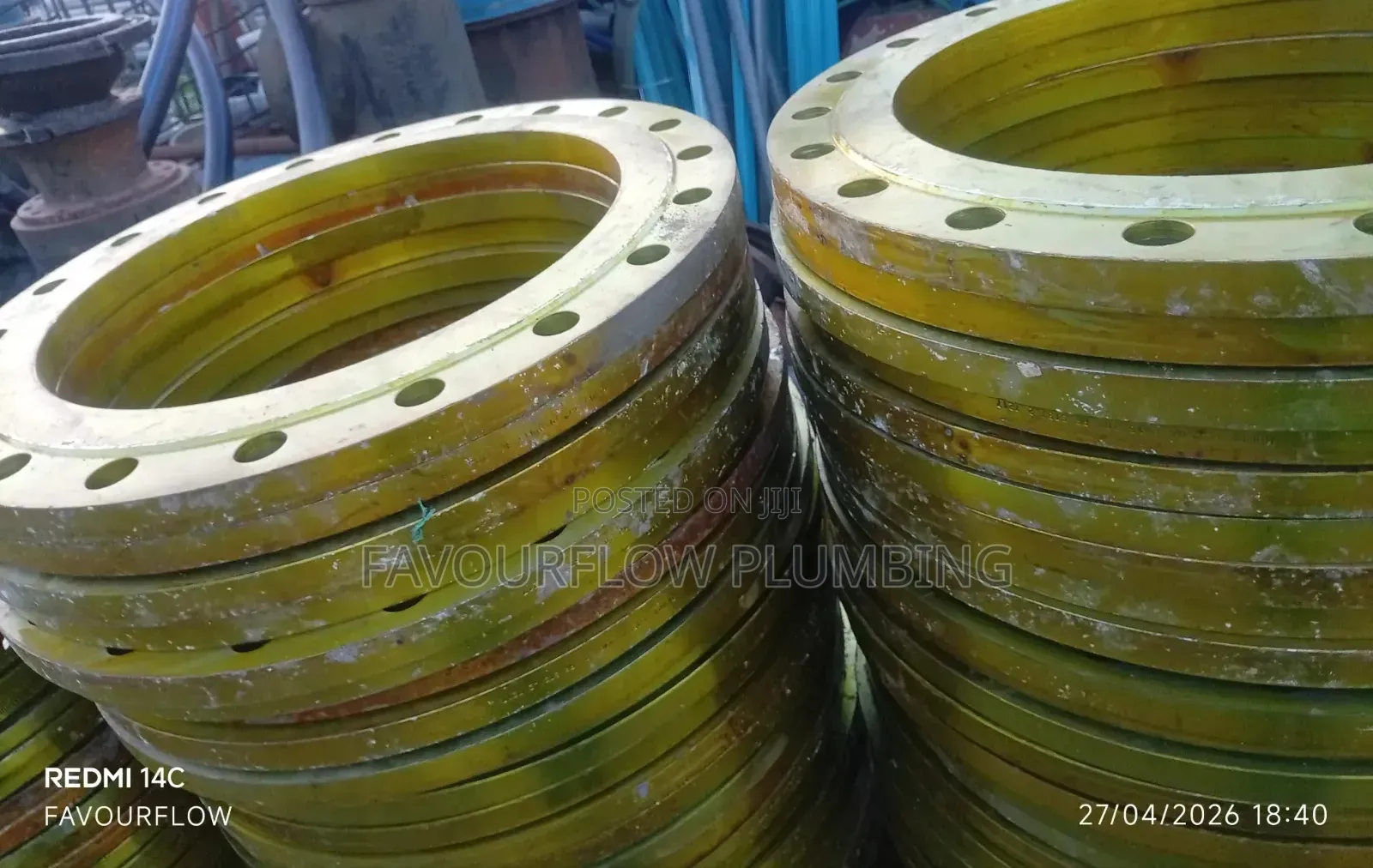 18" Mild Steel (M.S) Flat Flange - Heavy Duty
