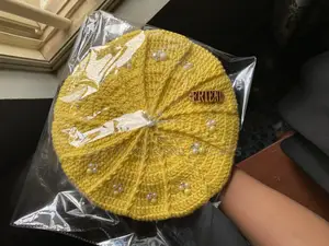 Embellished Crochet Beret