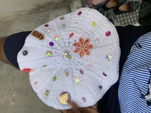 Embellished Crochet Beret