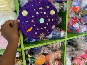 Embellished Crochet Beret