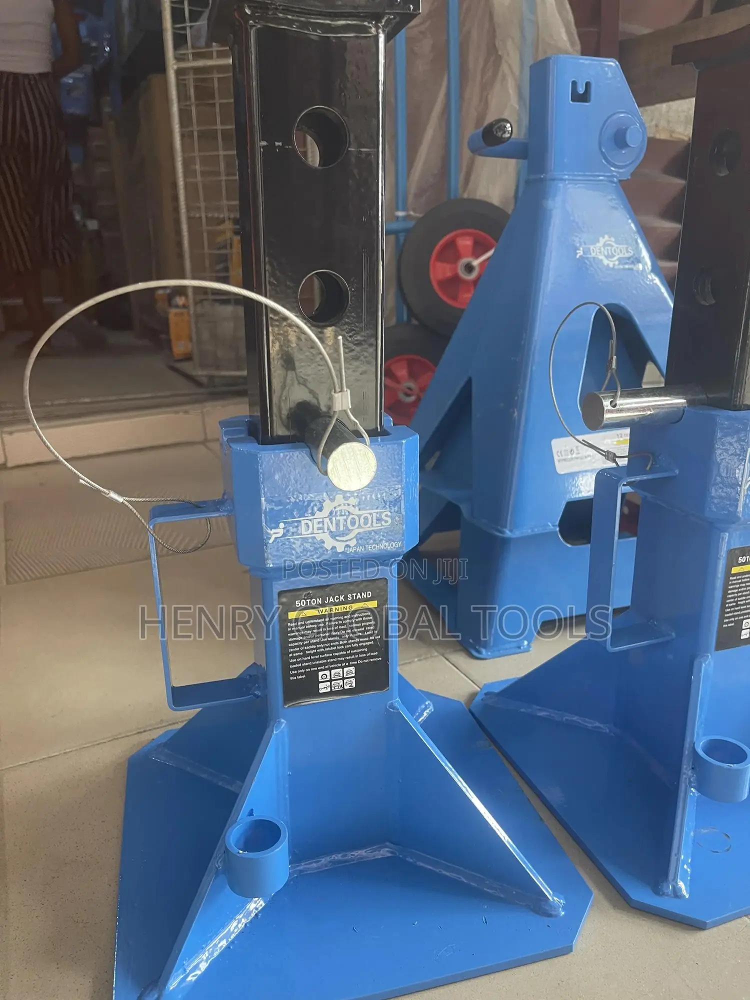 1pc 50tons Industrial Heavy Duty Jack Stand Tools