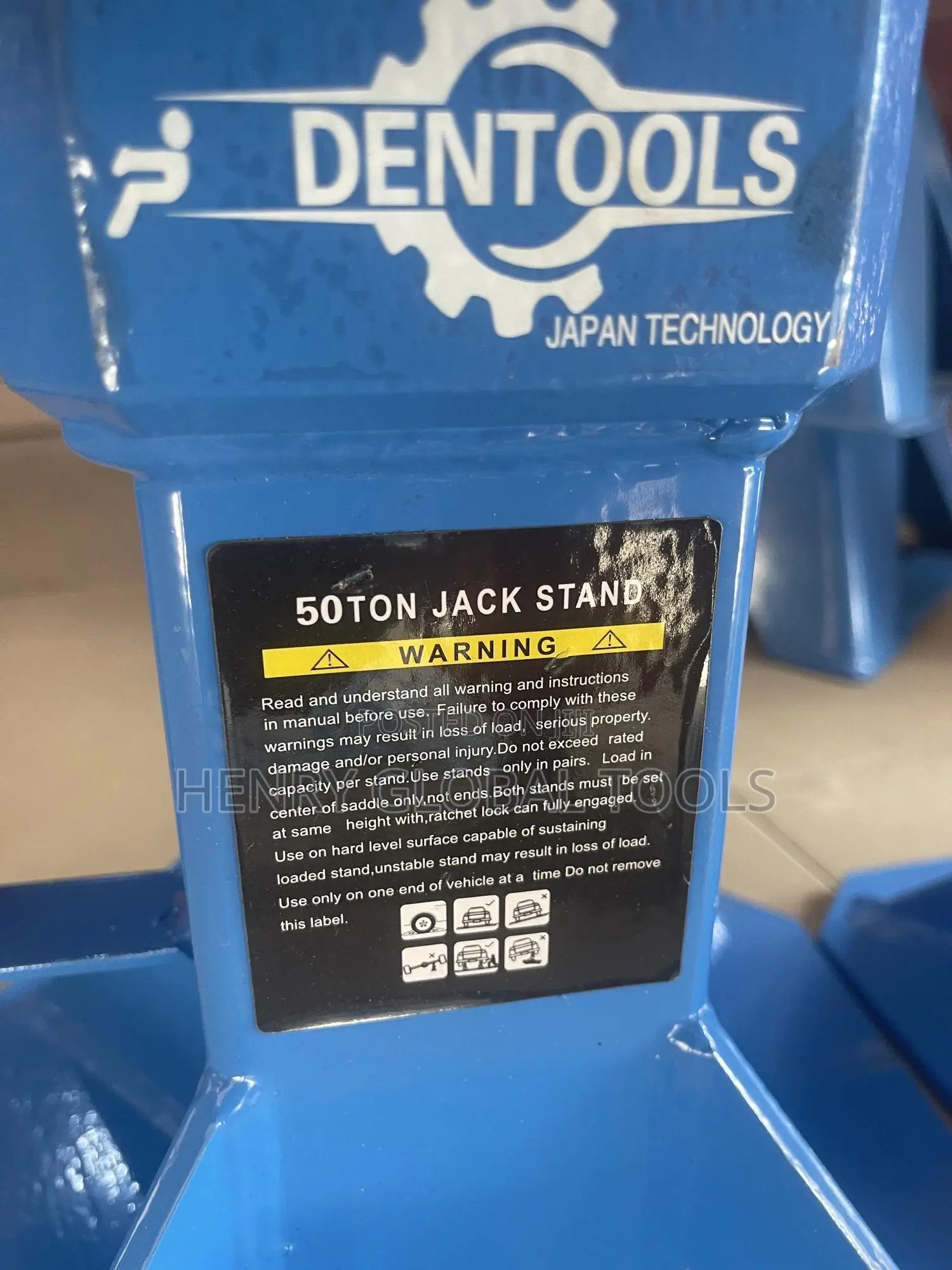 1pc 50tons Industrial Heavy Duty Jack Stand Tools