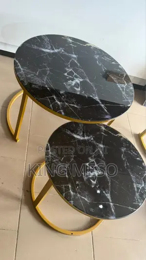 Real Marble Center Table Two in One
