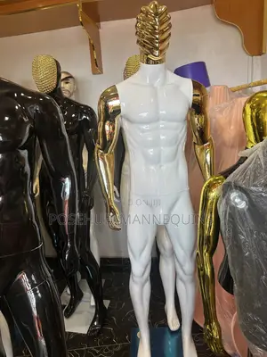 White and Gold Standing Man