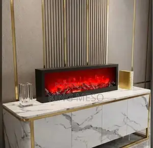 Medium Size Fireplace Shelve Decor Light