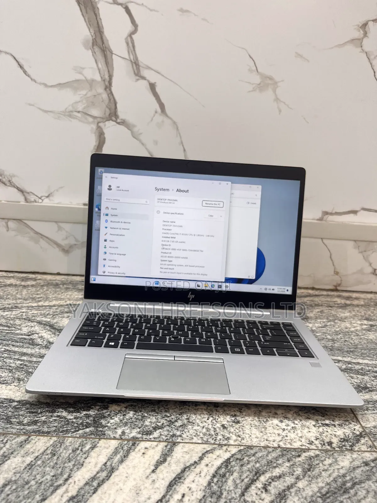 Laptop HP EliteBook 840 G5 8GB Intel Core i7 SSD 256GB