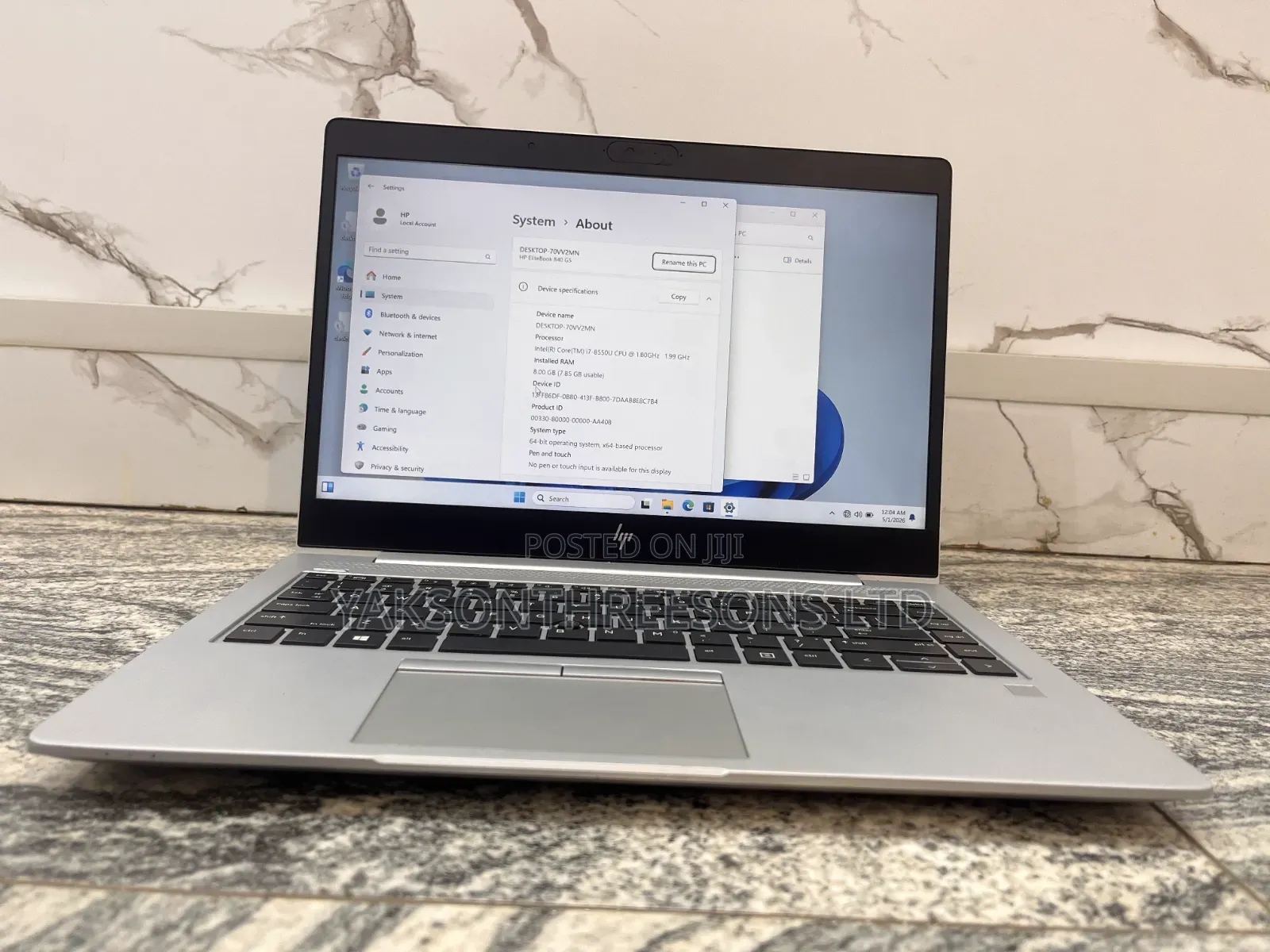 Laptop HP EliteBook 840 G5 8GB Intel Core i7 SSD 256GB