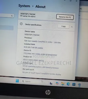 Laptop HP 14S 8GB Intel Core i5 SSD 256GB
