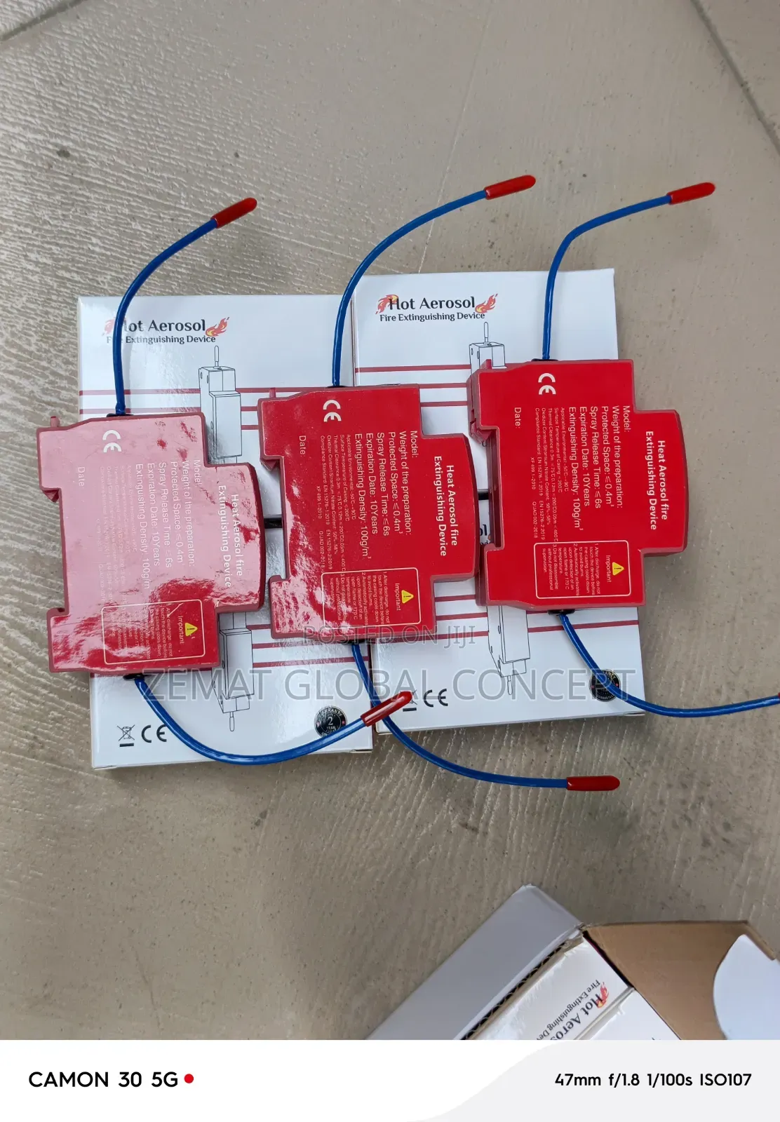Automatic Aerosol Fire Extinguisher, All an Din Rail Mounted