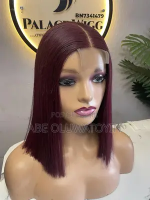 Kim K Closure Wine Wig