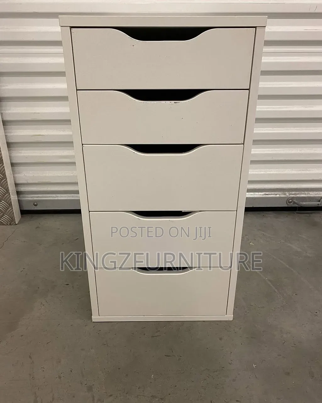 White Wood Drawer Cabinet