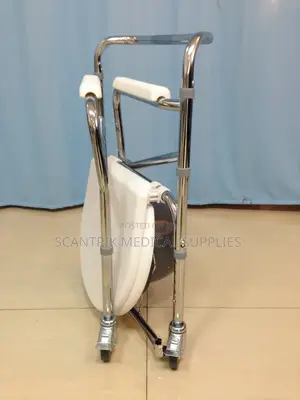 Wide Seat Commode Chair for Added Comfort and Space