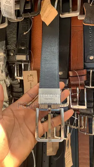 Premium Crocodile Skin Leather Belt – Big Buckle Men’S Belt