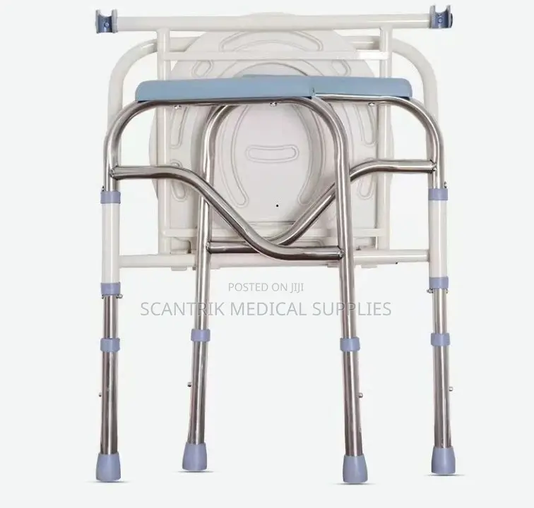 Ergonomic Backrest Commode Chair for Improved Support