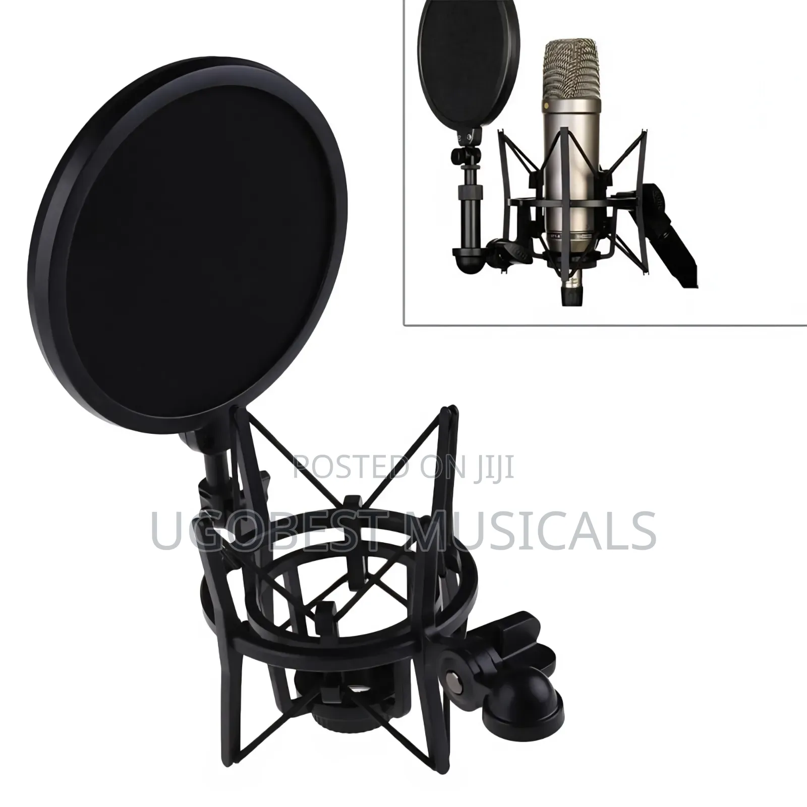 Integrated Shockmount With Pop Filter