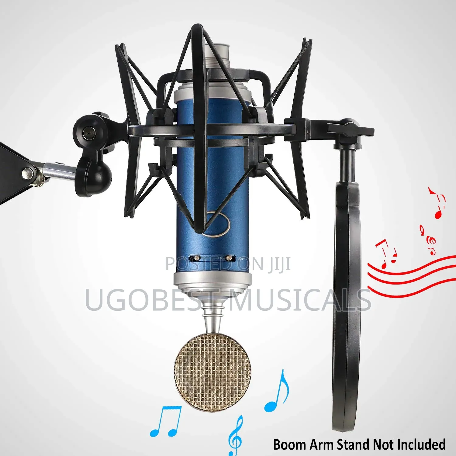 Integrated Shockmount With Pop Filter