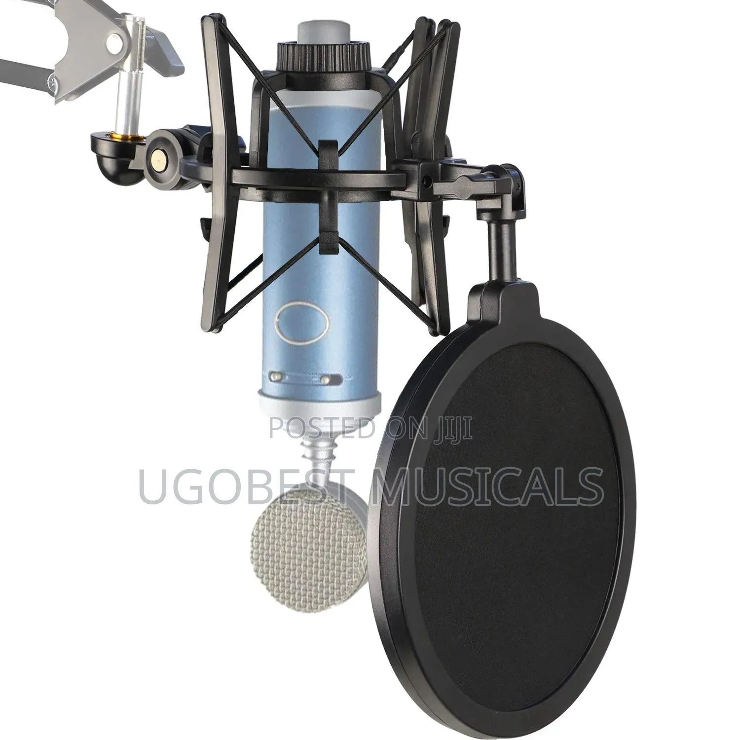 Integrated Shockmount With Pop Filter