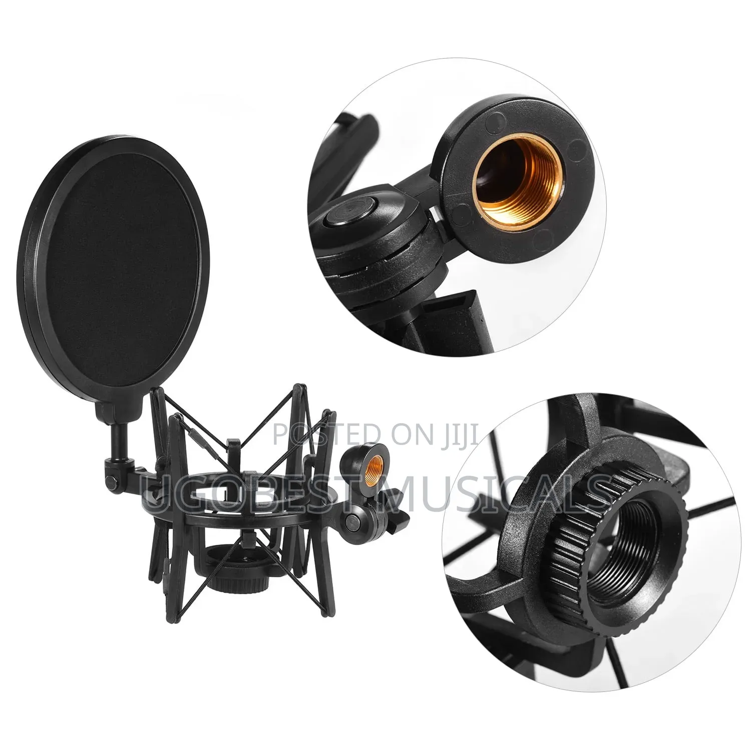 Integrated Shockmount With Pop Filter
