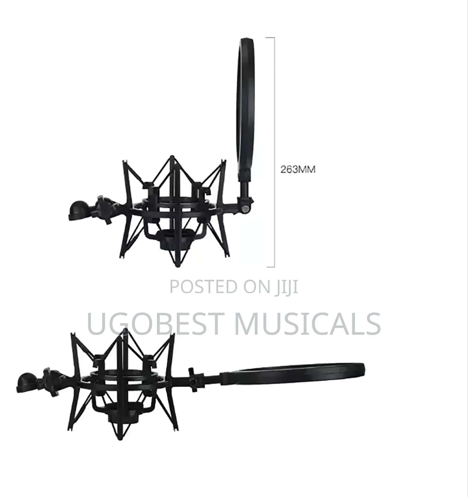Integrated Shockmount With Pop Filter