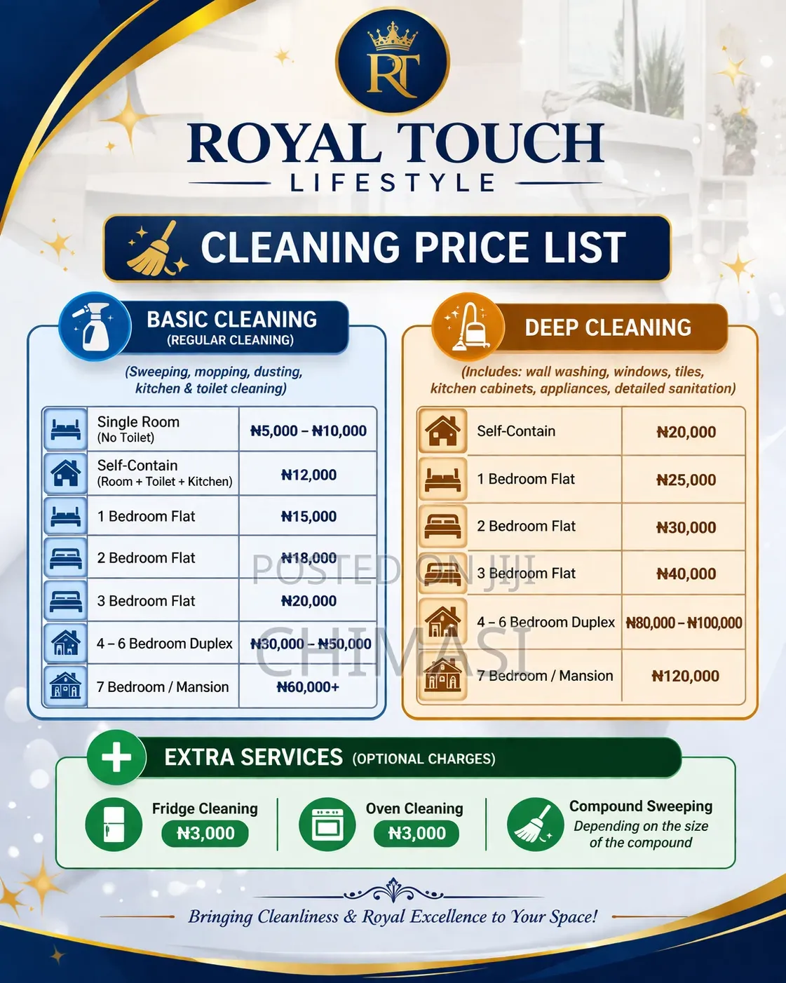 Professional Cleaning Services in Portharcourt ,Deep Cleaning Experts”