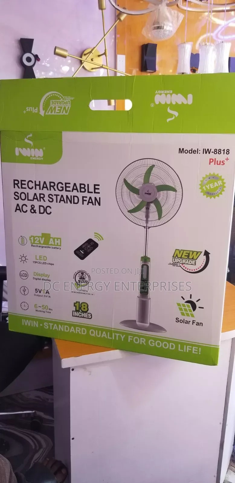 Iwin Solar Fan 18inch