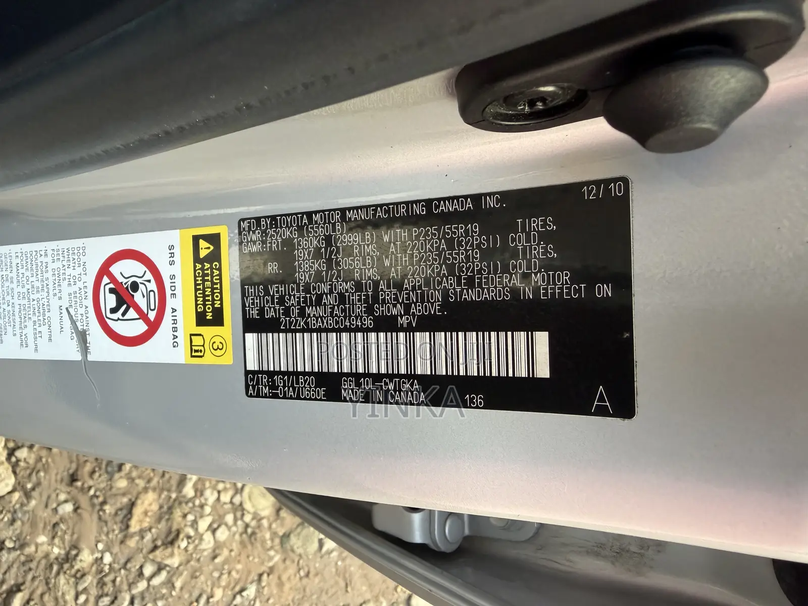 Lexus RX 2011 Silver