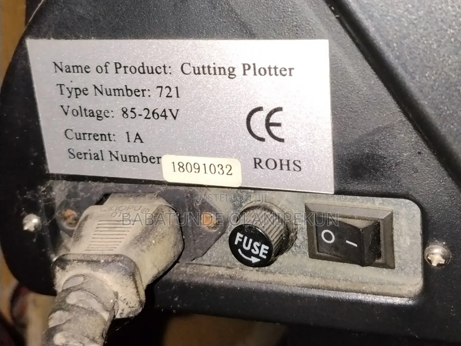 Plotter Machine (Rohs 721)