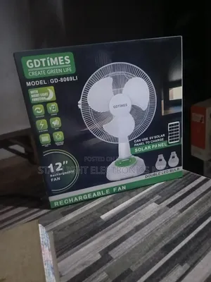 Solar Table Fan Gdtimes
