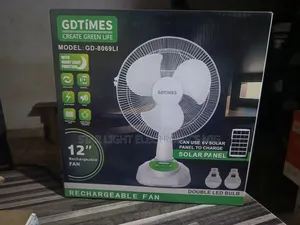 Solar Table Fan Gdtimes
