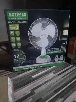 Solar Table Fan Gdtimes